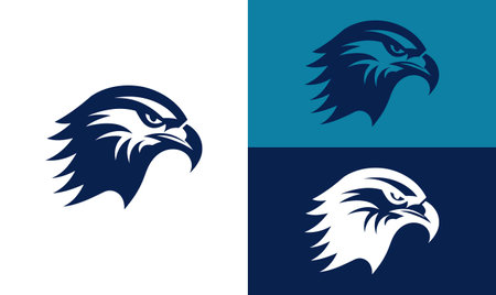 Eagle Logo, eagle minimal logo, business logo, eagle silhouette, eagle illustrationのイラスト素材