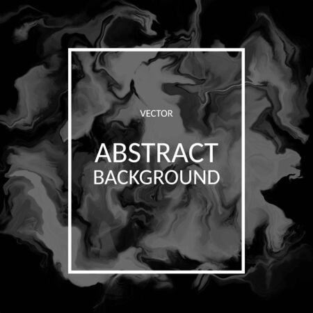 Vector abstract black color marble texture, Fluid design backgroundsのイラスト素材