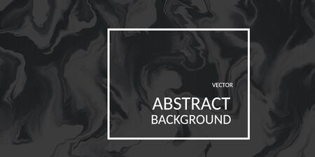 Vector abstract black color marble texture, Fluid design backgroundsの写真素材