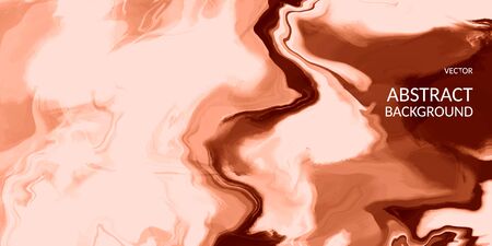 VectorVector abstract marble texture brown color, Fluid design backgrounds acrylic artwork textureのイラスト素材
