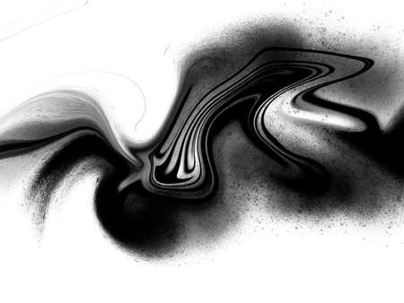 Abstract black and white marble-like ink drawing background. High resolution jpg file, perfect for your projects.の写真素材