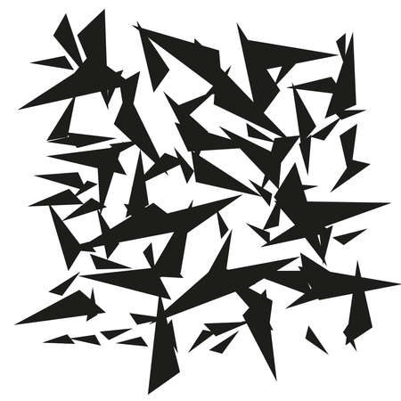 Vector abstract geometric background form black color on whiteのイラスト素材