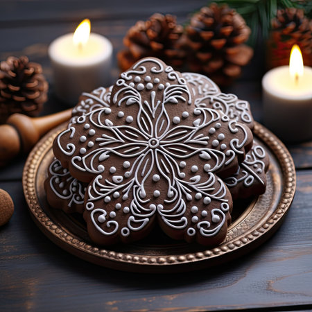 Ginger Christmas cookies.の素材