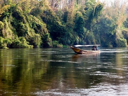 Tropical Landscape. River Khwae Yai in Thailandの写真素材