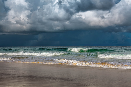 Storm on Karon Beach  Phuket Island in Thailand の写真素材