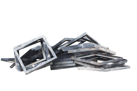 Construction material isolated on white backgroundの写真素材