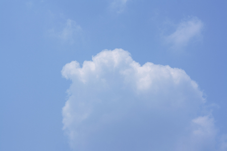 summer cloud in the blue skyの写真素材