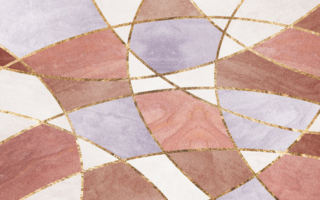 Abstract geometric art drawing. Golden art. Creative design for poster, card, wallpaper, banner, website, print etc. Works of modern art.の写真素材