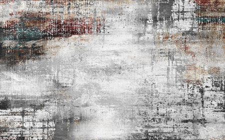 Gold abstract hand painted background, closeup of acrylic painting on canvas. modern Art.の写真素材