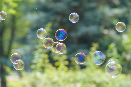 photo of soap bubblesの写真素材