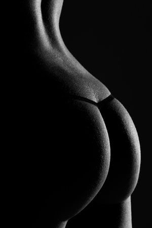 Young beautiful ass in thongの写真素材