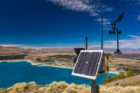 University of Canterbury Mount John Observatory at  Tekapo lake, South Island, New Zealandのeditorial素材