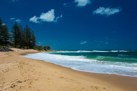 Hot sunny day at Moffat Beach Calundra, Queensland, Australia, 2018の写真素材