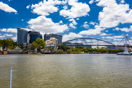 BRISBANE, AUS - DEC 29 2018: Flight Centre headquarters and new Emporium Hotel buildings at South Bank, Queensland, Brisbane, Australia.のeditorial素材