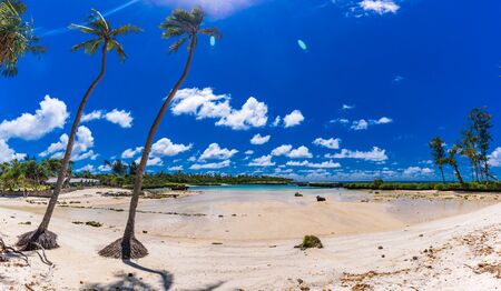 Eton Beach on Efate Island, Vanuatu, near Port Vila - famous beach on the east coastの写真素材