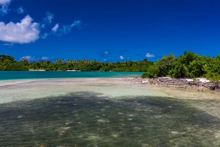 Tropical resort life in Vanuatu, near Port File, Efate Islandの写真素材