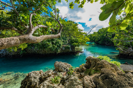 The Blue Lagoon, Port Vila, Efate, Vanuatu - famous tourist destination