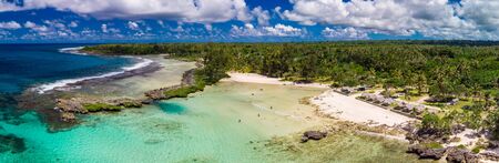 Eton Beach on Efate Island, Vanuatu, near Port Vila - famous beach on the east coastの写真素材