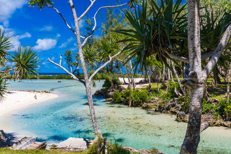 Eton Beach on Efate Island, Vanuatu, near Port Vila - famous beach on the east coast