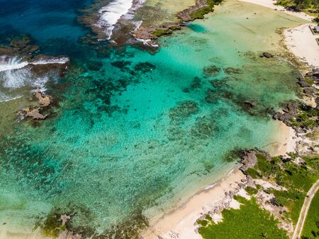 Eton Beach on Efate Island, Vanuatu, near Port Vila - famous beach on the east coastの写真素材