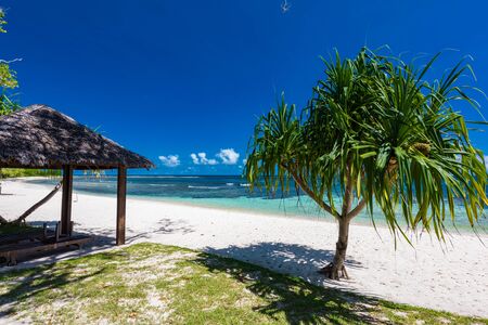 Tropical resort life in Vanuatu, near Port File, Efate Islandの写真素材