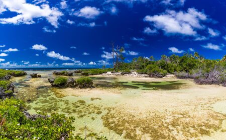 Eton Beach on Efate Island, Vanuatu, near Port Vila - famous beach on the east coastの写真素材