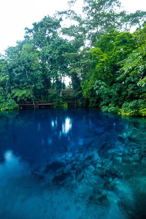 Nanda Blue Hole, Espiritu Santo, Vanuatu, near Luganvilleの写真素材