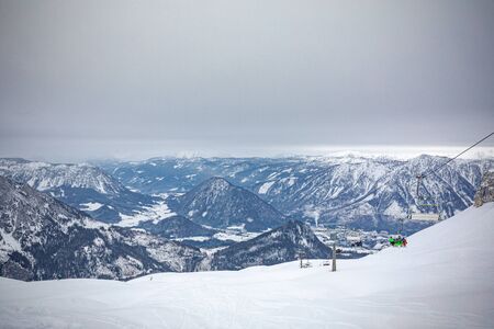 Ski resort Loser â Altaussee.の写真素材