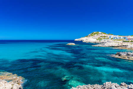 Cala Agulla with amazing sand beach Spain, Balearic Islands, Mallorca, Cala Rajadaの写真素材