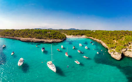 Summer on Majorca Es Trenc ses Arenes beach in Balearic Islands, Spain, July 2020のeditorial素材