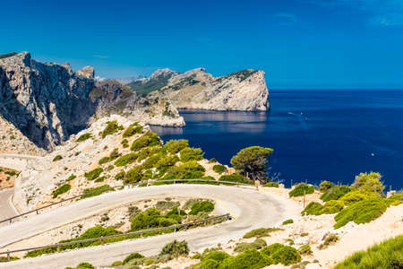 Cape Formentor area and surroundings, coast of Mallorca, Spainの写真素材