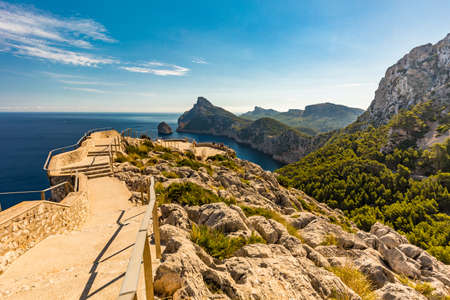 Cape Formentor area and surroundings, coast of Mallorca, Spainの写真素材