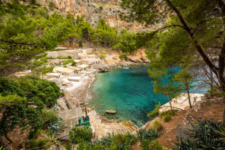 Torrent de Pareis - deepest canyon amd anazing mountains of Mallorca island, Spainの写真素材