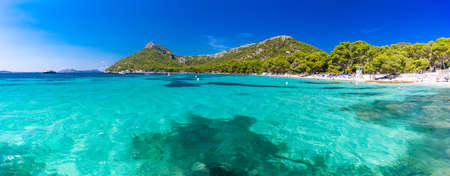 Platja de Formentor - beautiful sandy beach at cap formentor, Mallorca, Spainの写真素材