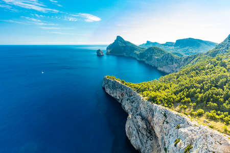 Cape Formentor area and surroundings, coast of Mallorca, Spainの写真素材
