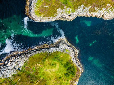 Atlantic Ocean Road -Atlanterhavsveien - Norwegian Construction of the Century, Norwayの写真素材