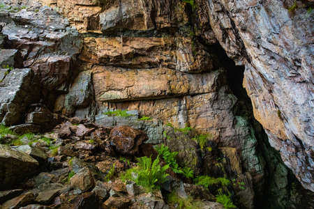 Freely accessible Bremsneshula Cave, Averoy, Norwayの写真素材