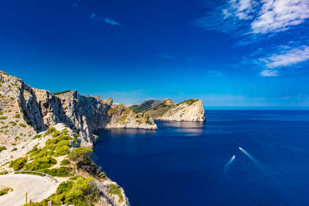 Cape Formentor area and surroundings, coast of Mallorca, Spainの写真素材
