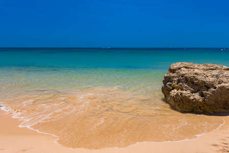 Aerial drone panoramic shots of Praia da Balaia and Praia de Santa Eulalia Portugal, Algarve Albufeiraの写真素材
