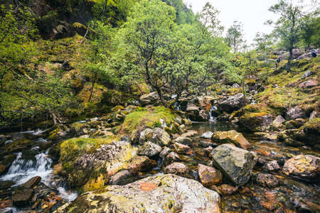 Hidden Valley view in the Scottish Highlands, UKの写真素材