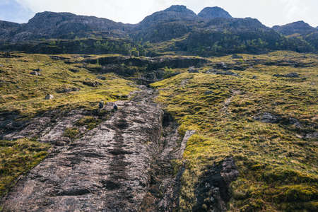 Hidden Valley view in the Scottish Highlands, UKの写真素材