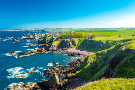 Village of St. Abbs, Starney Bay - Nature Reserve, Berwickshire, Scotland, United Kingdom
