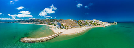 Cap Blanc Beach, Faro de Cullera, South Spainの写真素材