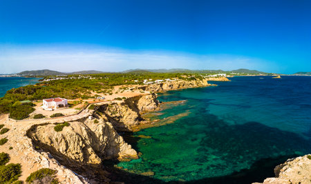 Ibiza, Espagne, Punta Arabiの写真素材