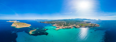 Platges de Comte, North Ibiza, Baleares, the most amazing beach on the islandの写真素材