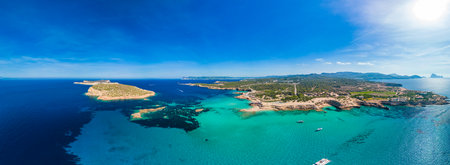 Platges de Comte, North Ibiza, Baleares, the most amazing beach on the islandの写真素材