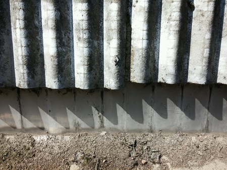 Asbestos roof with powderの素材