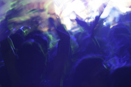 People dancing at concert. Milano italyの写真素材