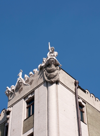 House with Chimaeras in Kievの写真素材