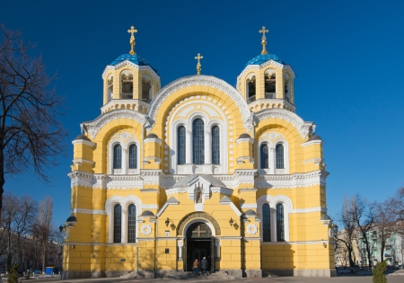 Vladimir Cathedral in Kiev, Ukraineの写真素材